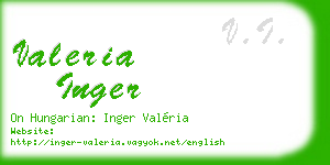 valeria inger business card